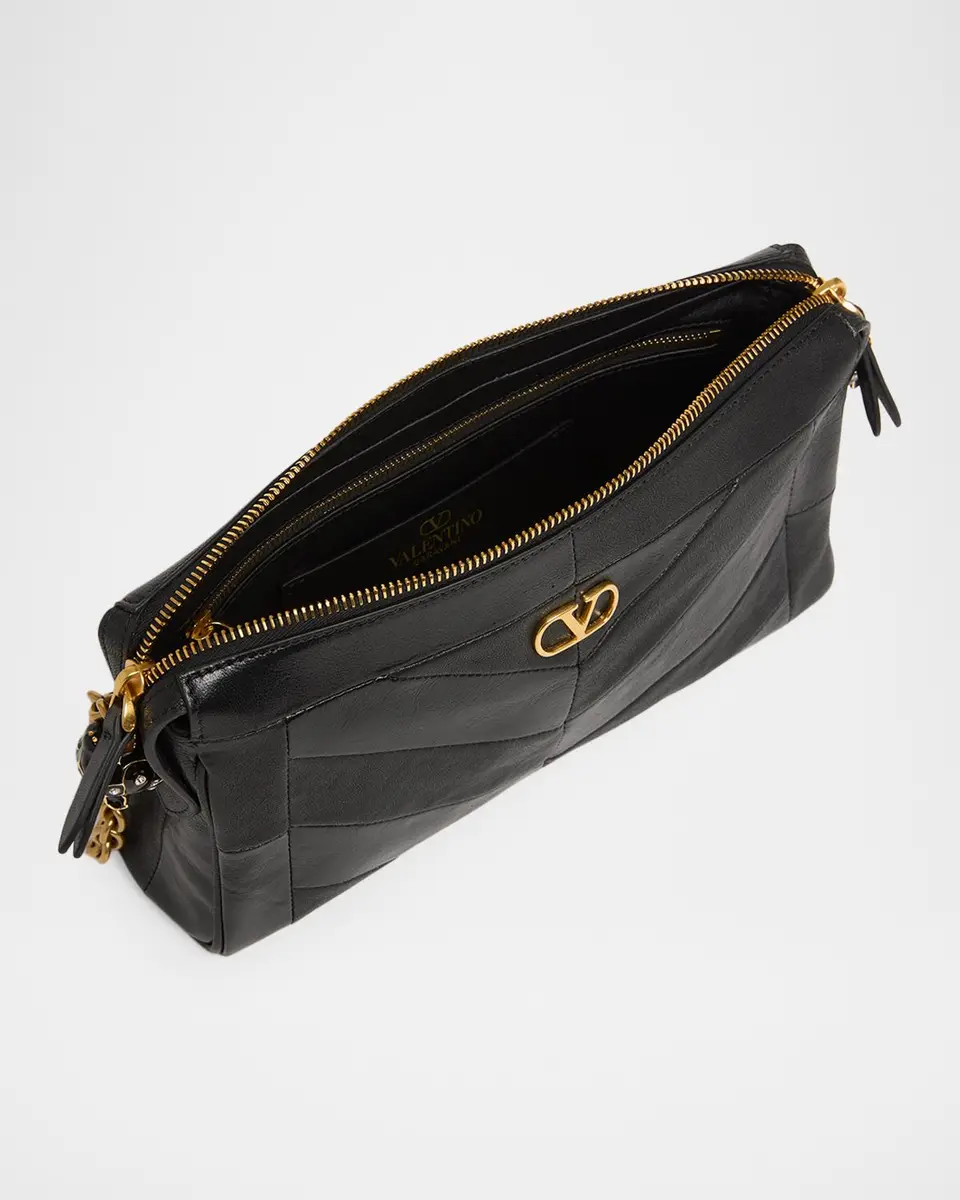 Valentino Garavani Panthea Small Patchwork Leather Shoulder Bag | Thumbnail 4