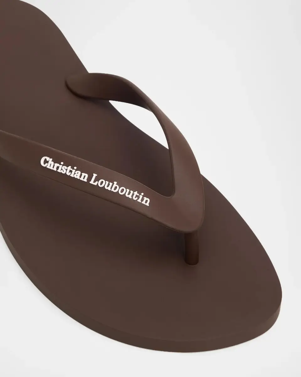 Christian Louboutin Men's The Logo Flip-Flops | Thumbnail 3 Christian Louboutin Men's The Logo Flip-Flops | Thumbnail 3