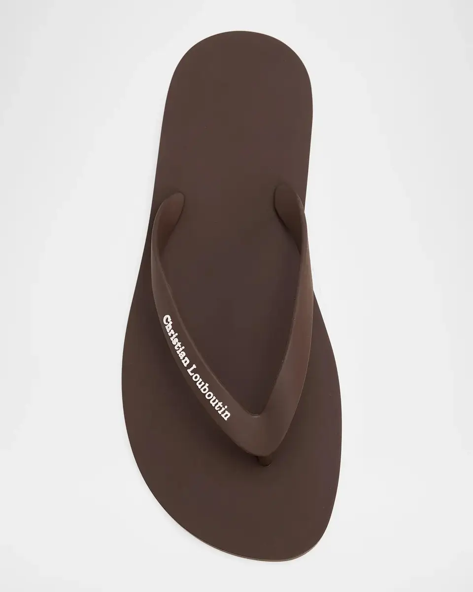Christian Louboutin Men's The Logo Flip-Flops | Thumbnail 4 Christian Louboutin Men's The Logo Flip-Flops | Thumbnail 4