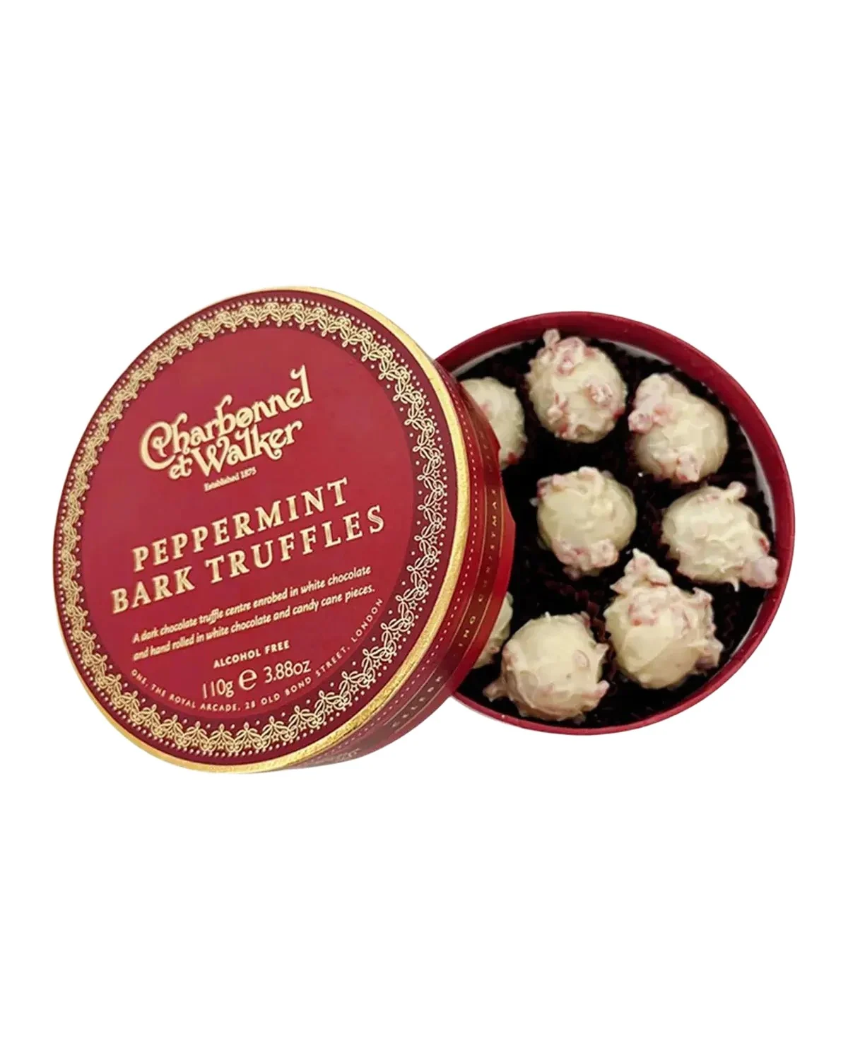 Charbonnel Et Walker Pepppermint Bark Truffles, 3.88 oz.