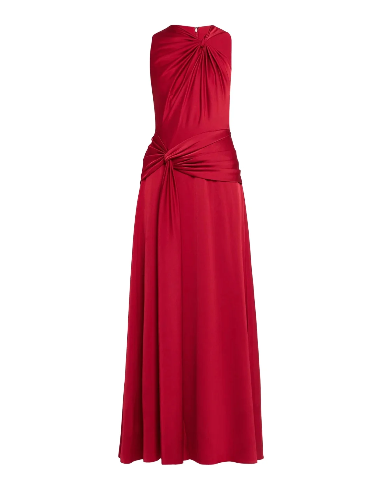 Ruched Satin Maxi Dress Ruched Satin Maxi Dress