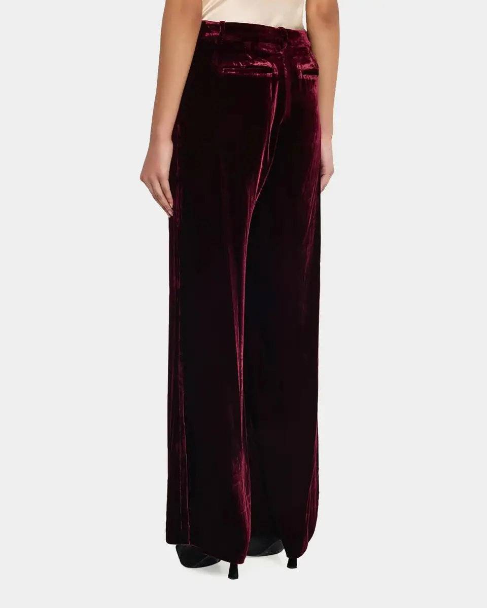L'Agence Pilar Velvet Wide-Leg Pants | Thumbnail 3 L'Agence Pilar Velvet Wide-Leg Pants | Thumbnail 3