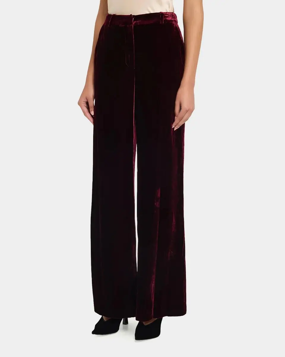 L'Agence Pilar Velvet Wide-Leg Pants | Thumbnail 4 L'Agence Pilar Velvet Wide-Leg Pants | Thumbnail 4