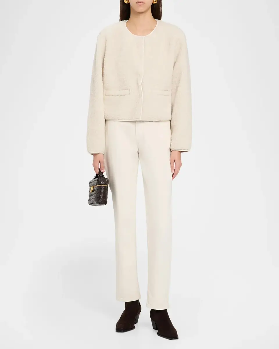 Eileen Fisher Fleecy Crewneck Jacket | Thumbnail 2 Eileen Fisher Fleecy Crewneck Jacket | Thumbnail 2