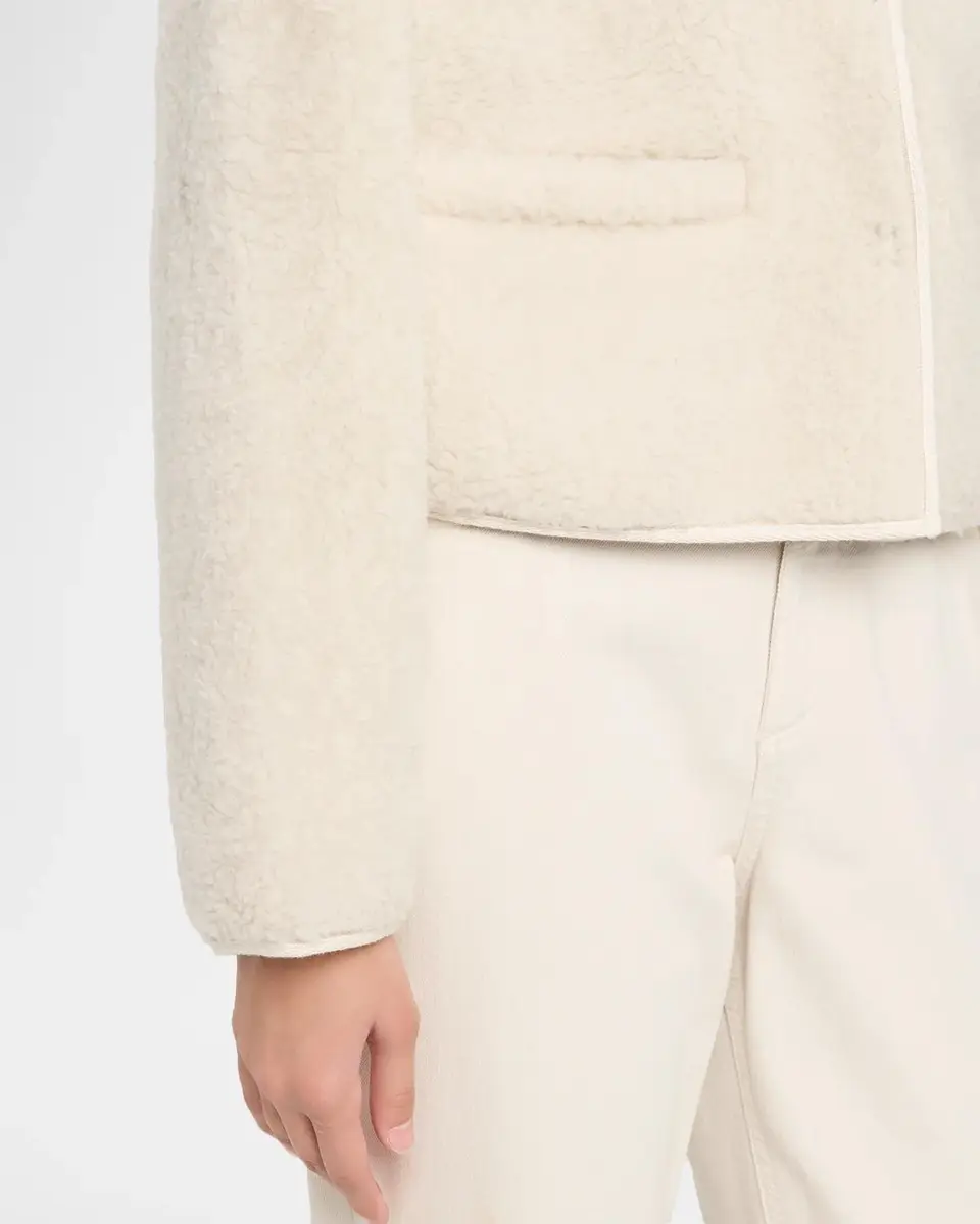 Eileen Fisher Fleecy Crewneck Jacket | Thumbnail 5 Eileen Fisher Fleecy Crewneck Jacket | Thumbnail 5