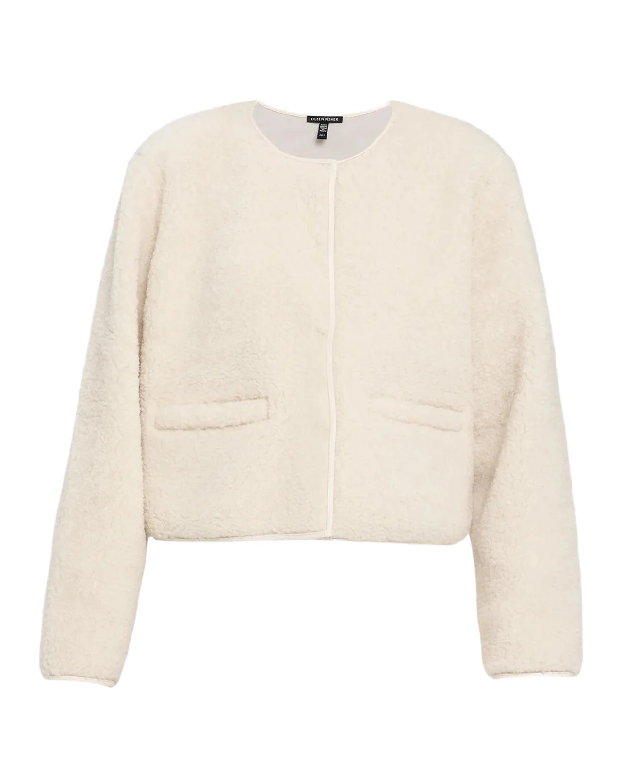 Fleecy Crewneck Jacket