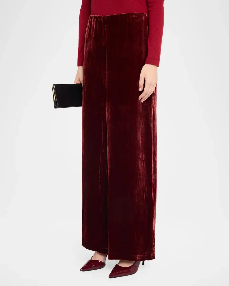 Eileen Fisher Wide-Leg Velvet Pants | Thumbnail 4 Eileen Fisher Wide-Leg Velvet Pants | Thumbnail 4