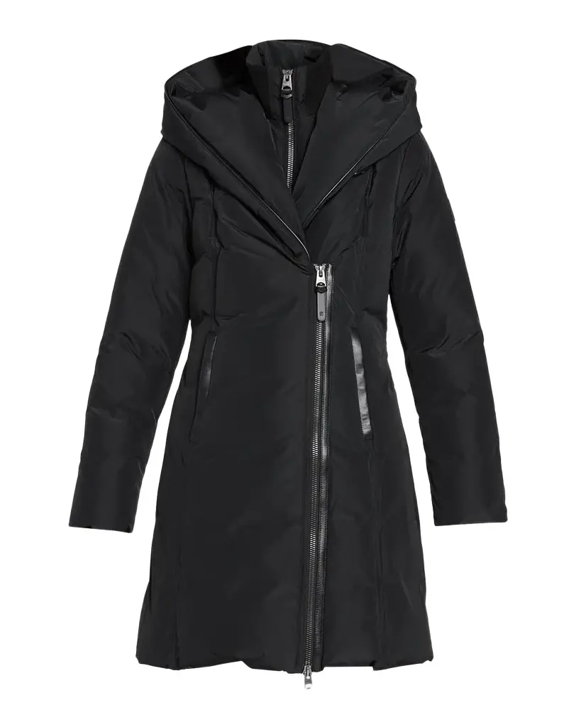 Kay Down Fitted Long Coat