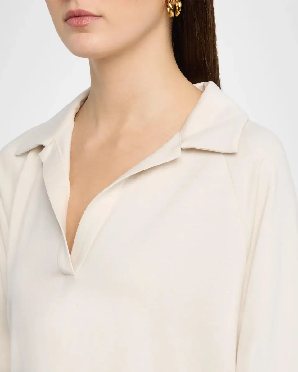 Eileen Fisher Raglan-Sleeve Terry Henley Tunic | Thumbnail 5 Eileen Fisher Raglan-Sleeve Terry Henley Tunic | Thumbnail 5
