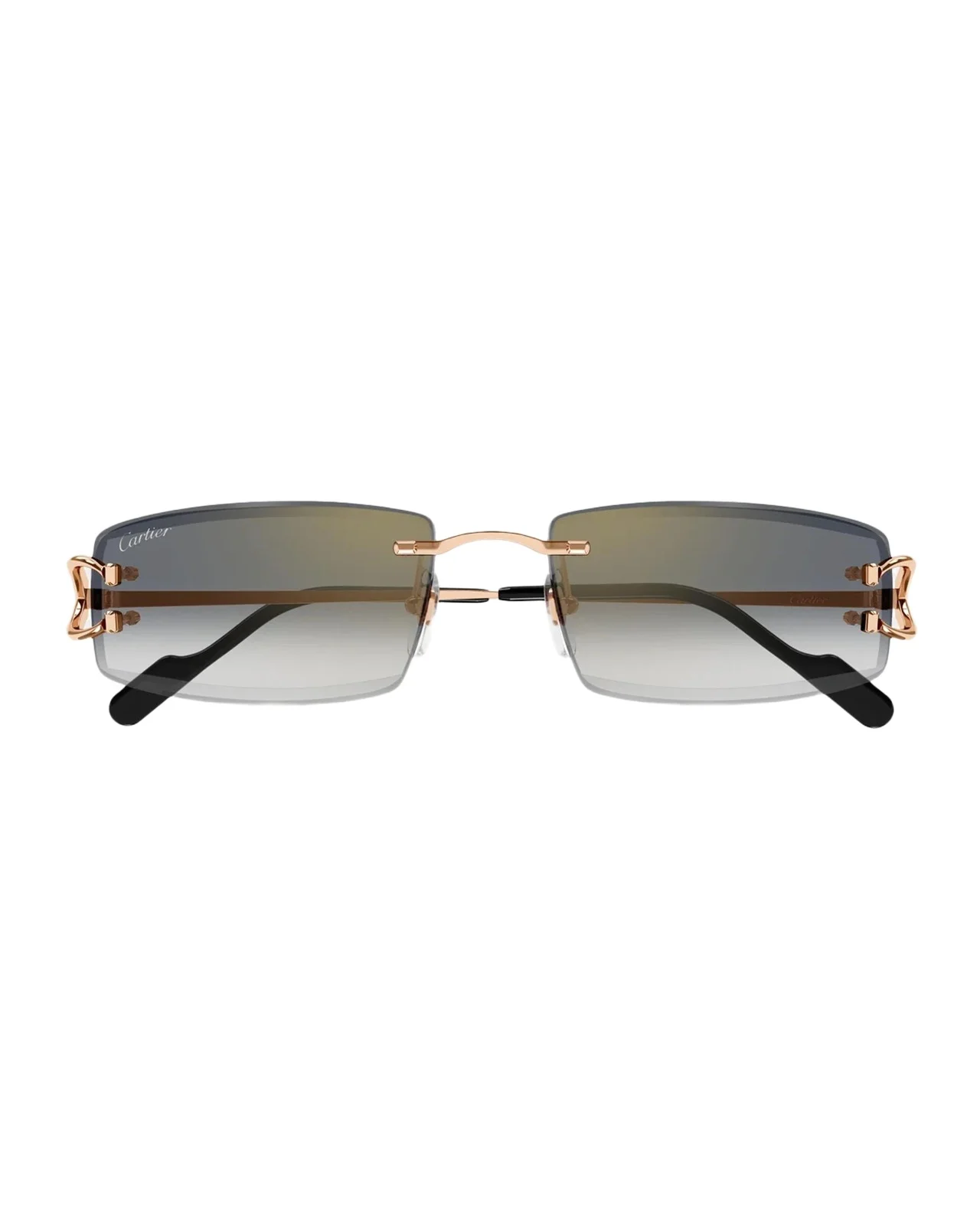 Motifs De 56MM Décor C Classique Rose Gold-Plated Rectangular Sunglasses Motifs De 56MM Décor C Classique Rose Gold-Plated Rectangular Sunglasses