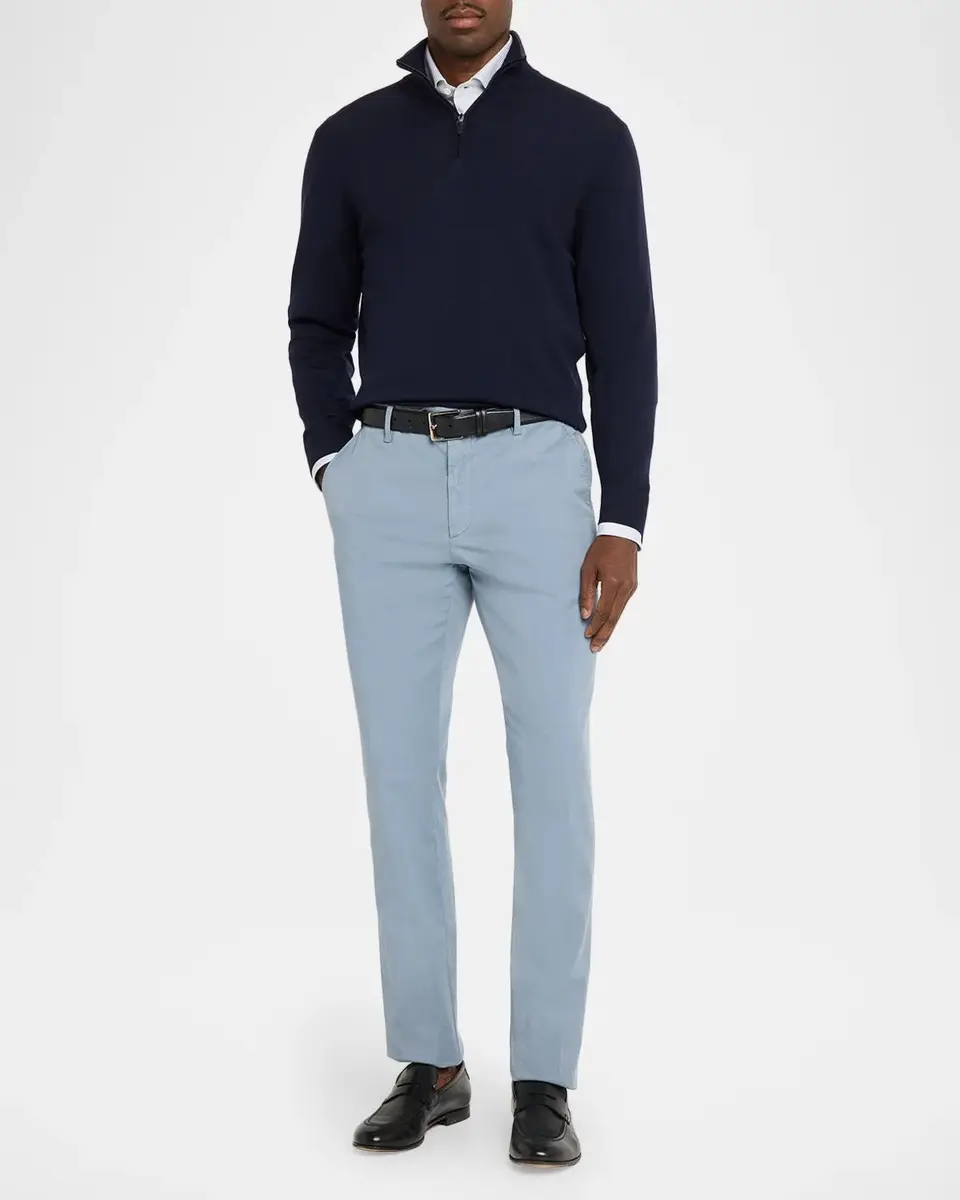 Canali Men's Half-Zip Merino Wool Sweater | Thumbnail 2 Canali Men's Half-Zip Merino Wool Sweater | Thumbnail 2