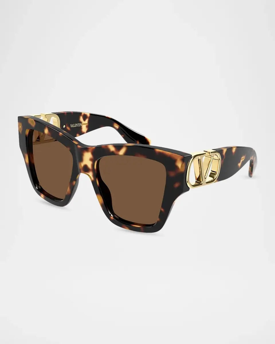 Valentino Garavani V Logo Vg0052S V Combi 53MM Butterfly Sunglasses | Thumbnail 2 Valentino Garavani V Logo Vg0052S V Combi 53MM Butterfly Sunglasses | Thumbnail 2