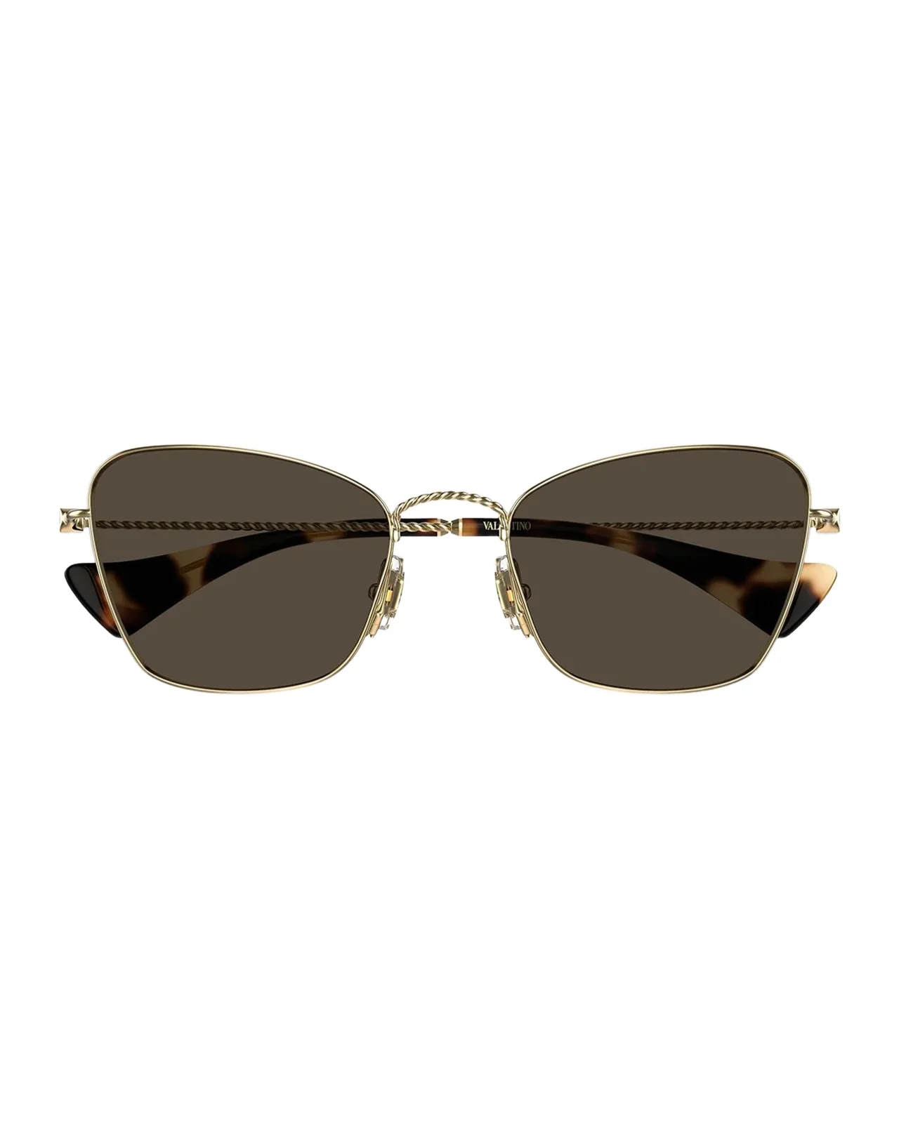 Valentino Garavani VLogo 52MM Torchon Cat-Eye Metal Sunglasses