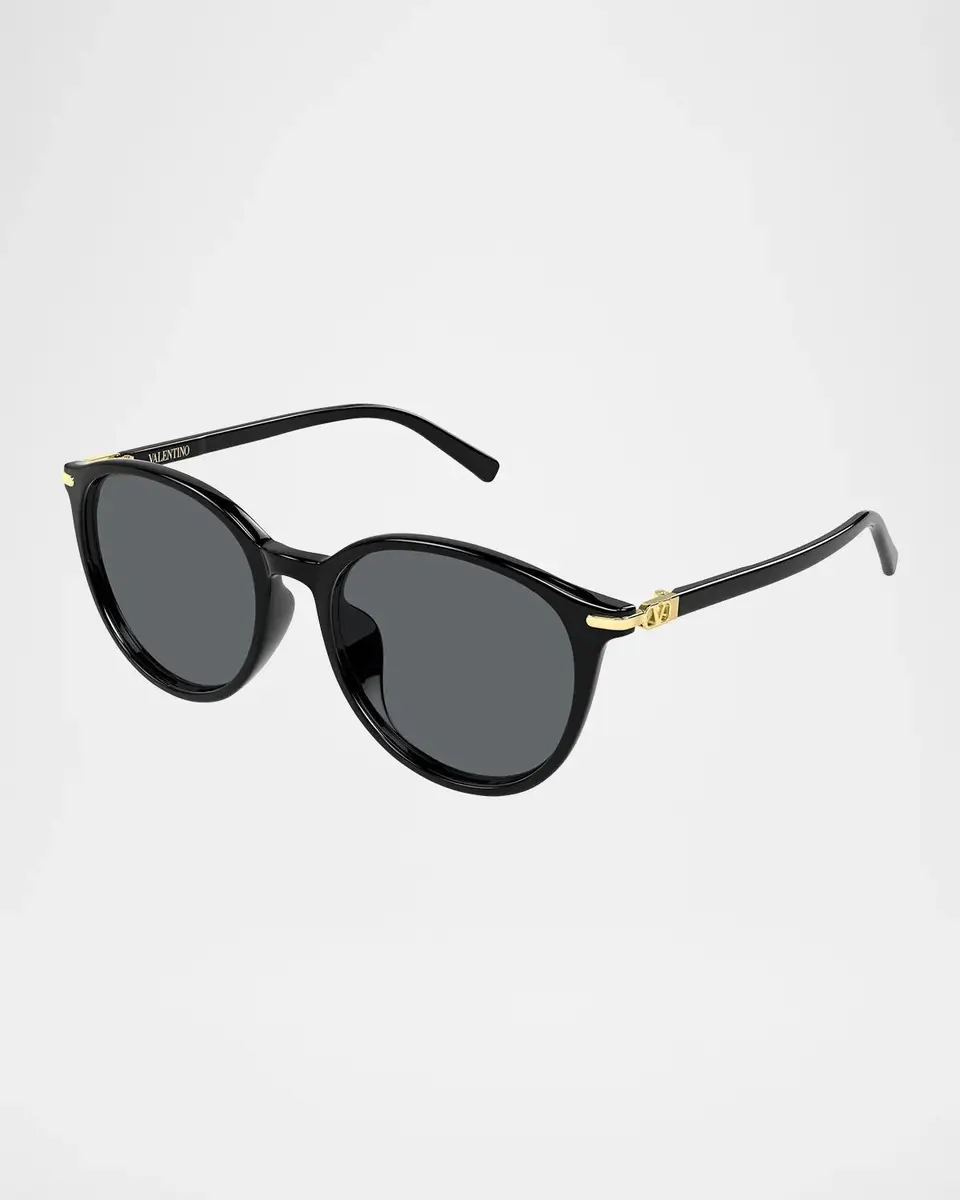 Valentino Garavani V Logo 56MM Round Sunglasses | Thumbnail 2 Valentino Garavani V Logo 56MM Round Sunglasses | Thumbnail 2