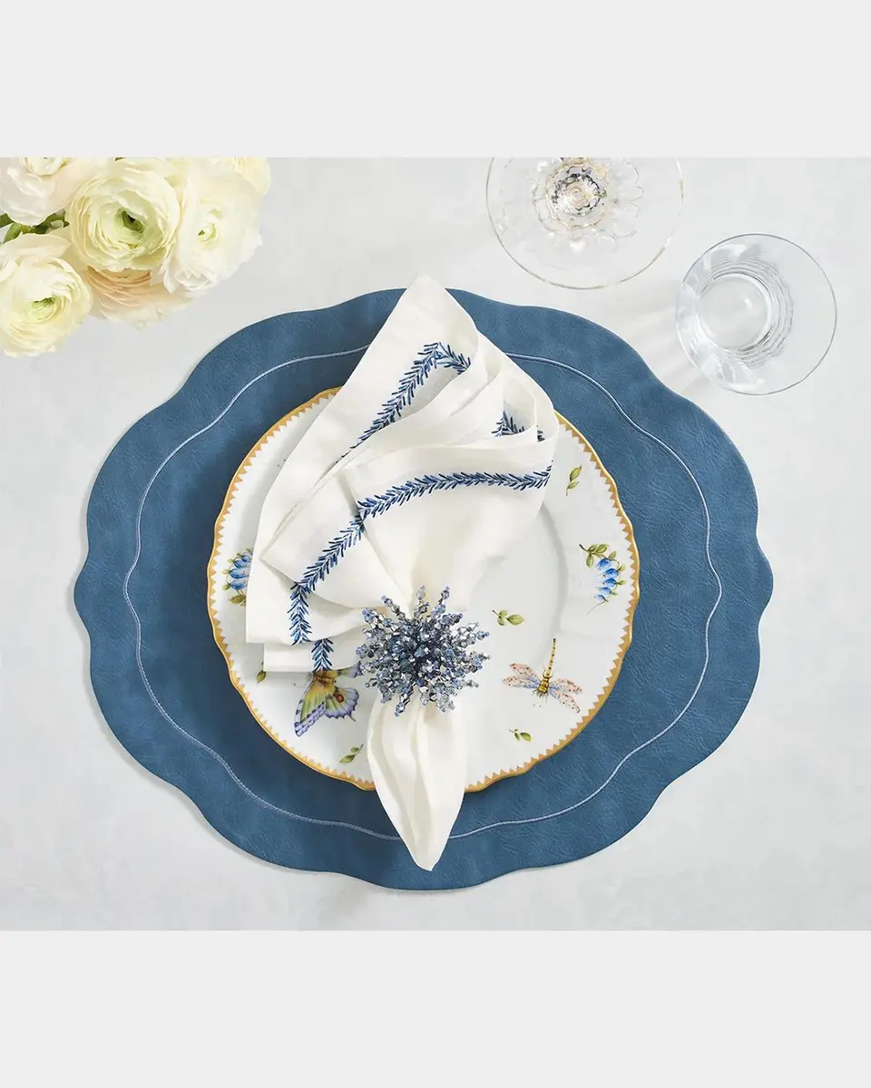 Kim Seybert Tailored Faux Leather Placemat | Thumbnail 2