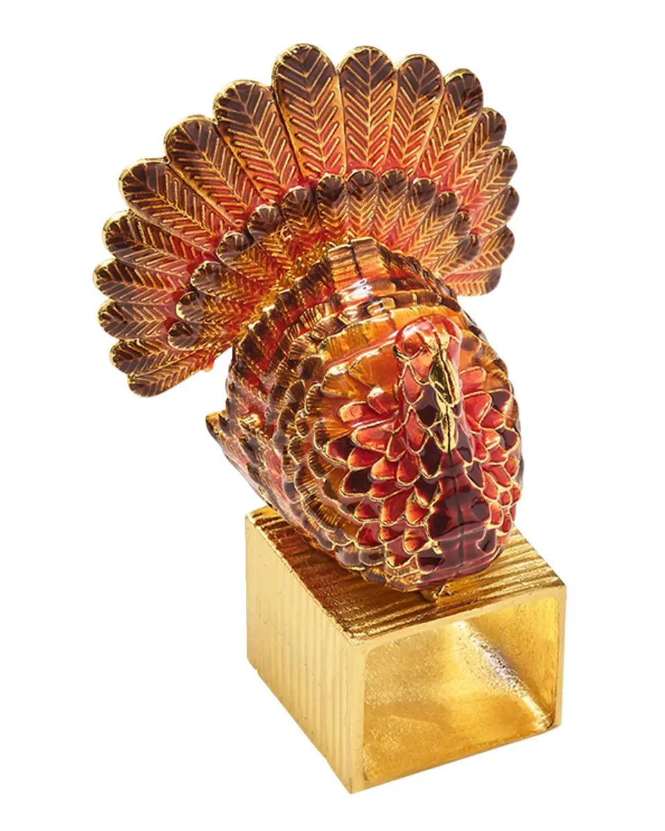 Kim Seybert Turkey Trot Napkin Rings, Set of 4 | Thumbnail 3 Kim Seybert Turkey Trot Napkin Rings, Set of 4 | Thumbnail 3