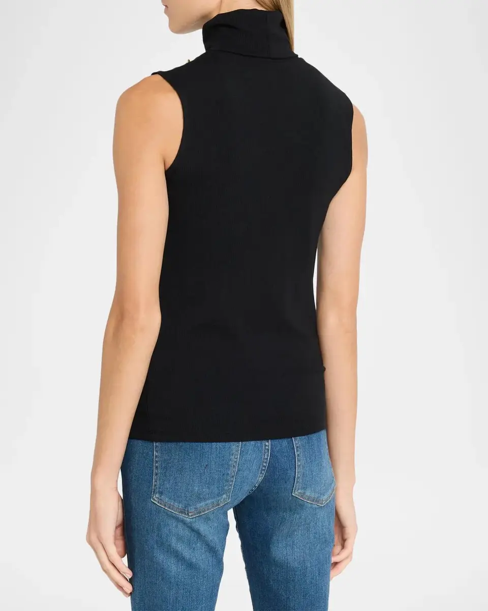 L'Agence Ceci Sleeveless Turtleneck Top | Thumbnail 3