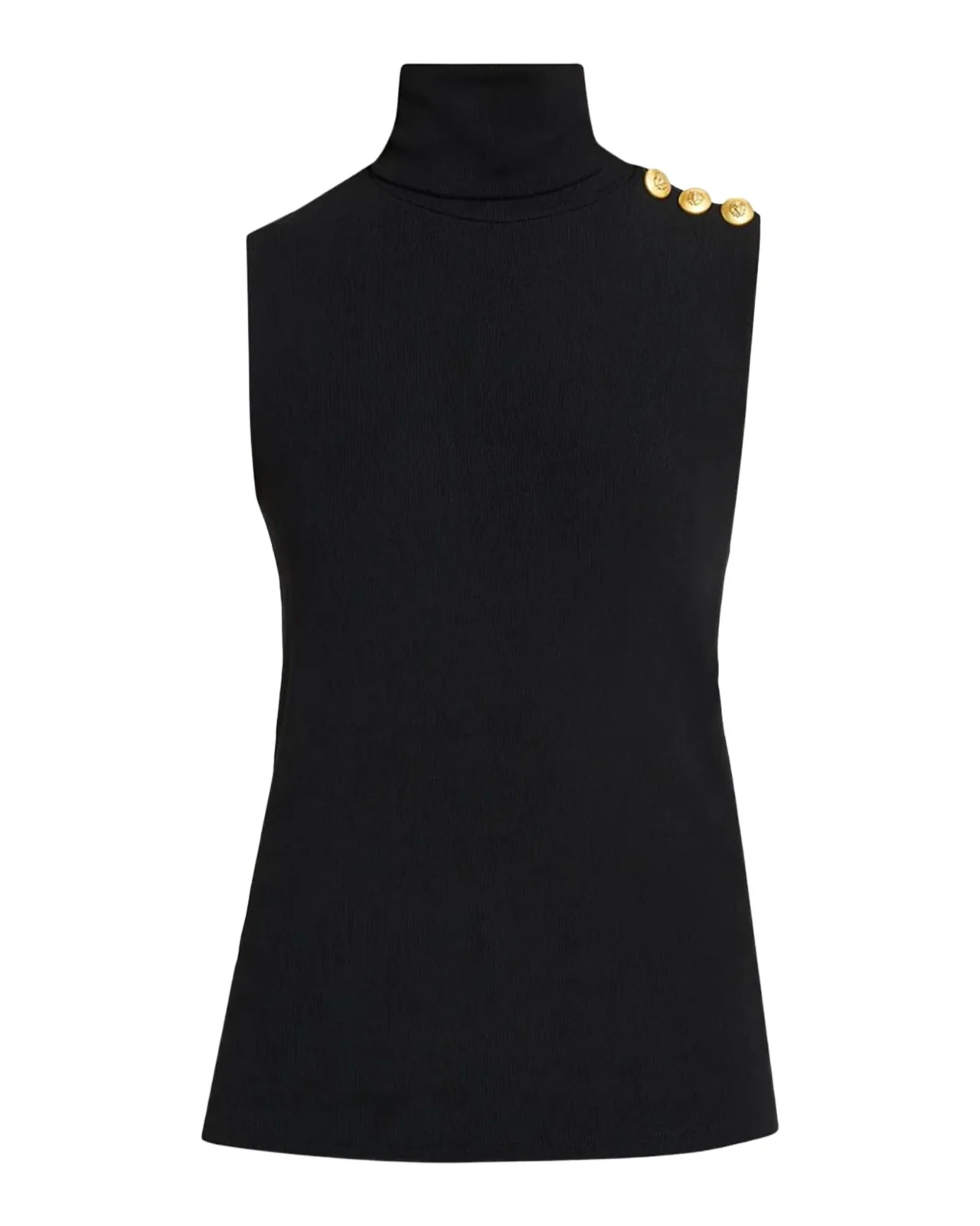 L'Agence Ceci Sleeveless Turtleneck Top