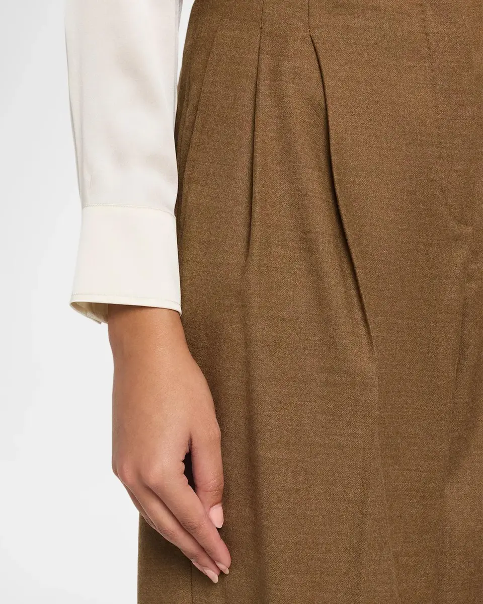 Max Mara Studio Straight-Leg Stretch Wool Pants | Thumbnail 5