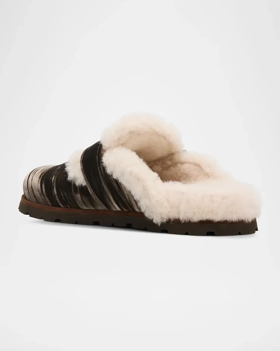 Stuart Weitzman Dara Shearling-Lined Suede Buckle Mules | Thumbnail 4
