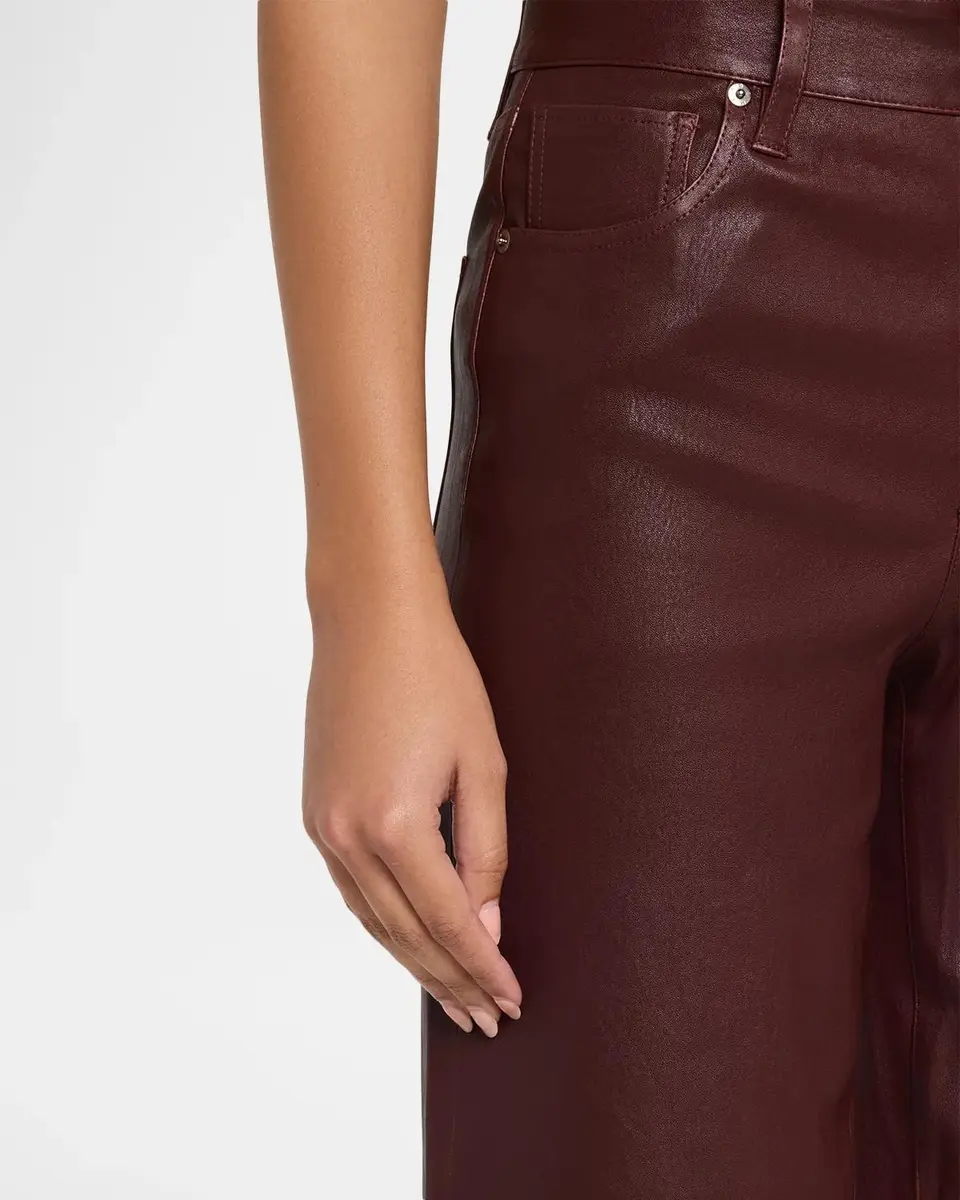 Frame The Leather Slim Wide-Leg Pants | Thumbnail 5 Frame The Leather Slim Wide-Leg Pants | Thumbnail 5