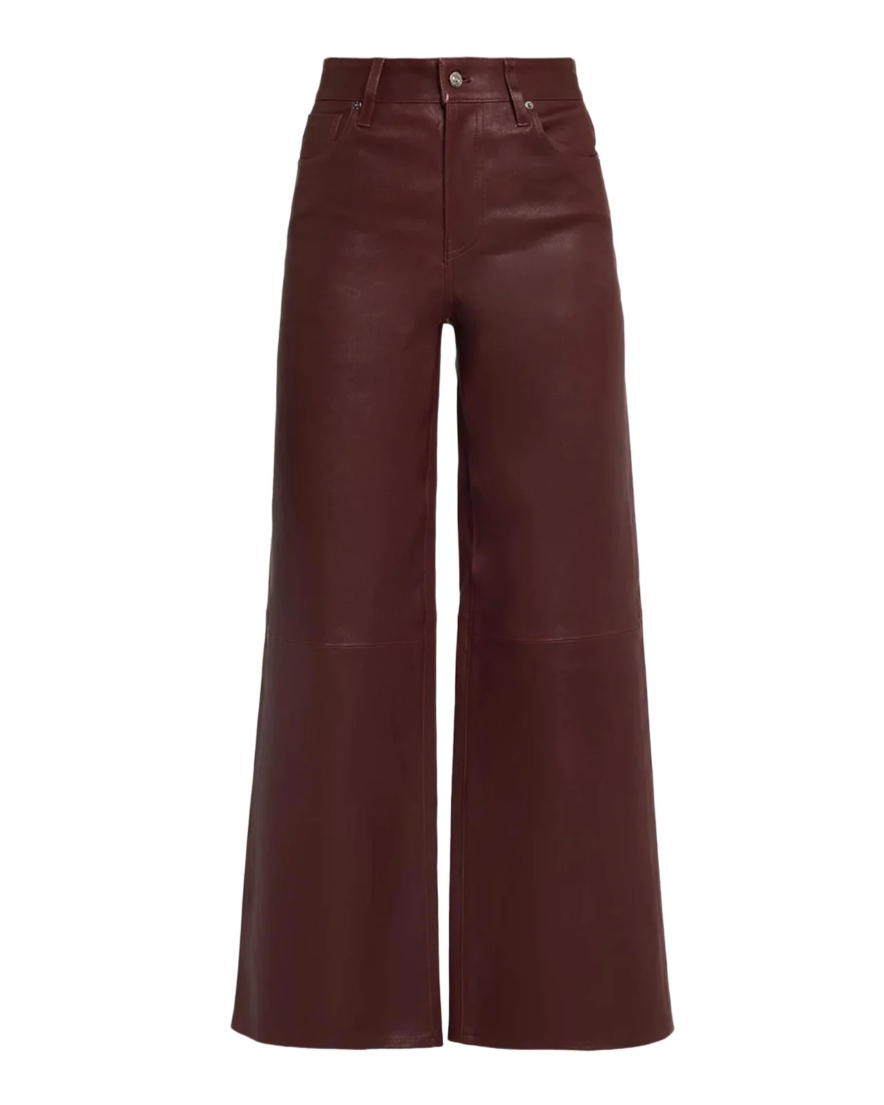 Frame The Leather Slim Wide-Leg Pants