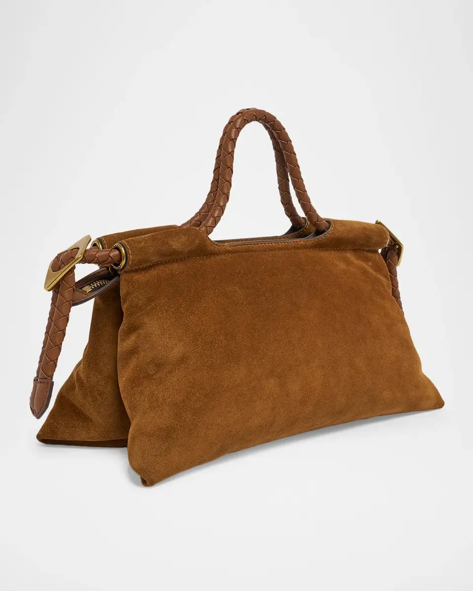 Isabel Marant Pipa Medium Suede Top-Handle Bag | Thumbnail 3 Isabel Marant Pipa Medium Suede Top-Handle Bag | Thumbnail 3