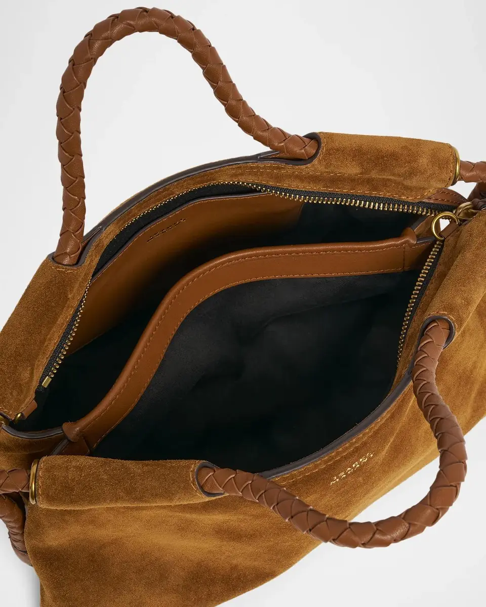 Isabel Marant Pipa Medium Suede Top-Handle Bag | Thumbnail 4 Isabel Marant Pipa Medium Suede Top-Handle Bag | Thumbnail 4