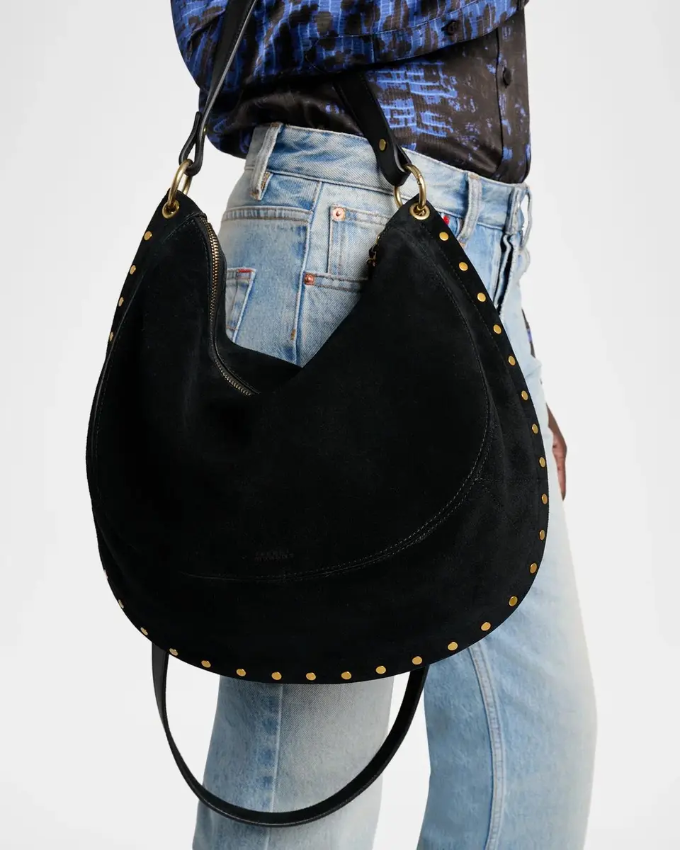 Isabel Marant Oskan Studded Suede Hobo Bag | Thumbnail 2 Isabel Marant Oskan Studded Suede Hobo Bag | Thumbnail 2