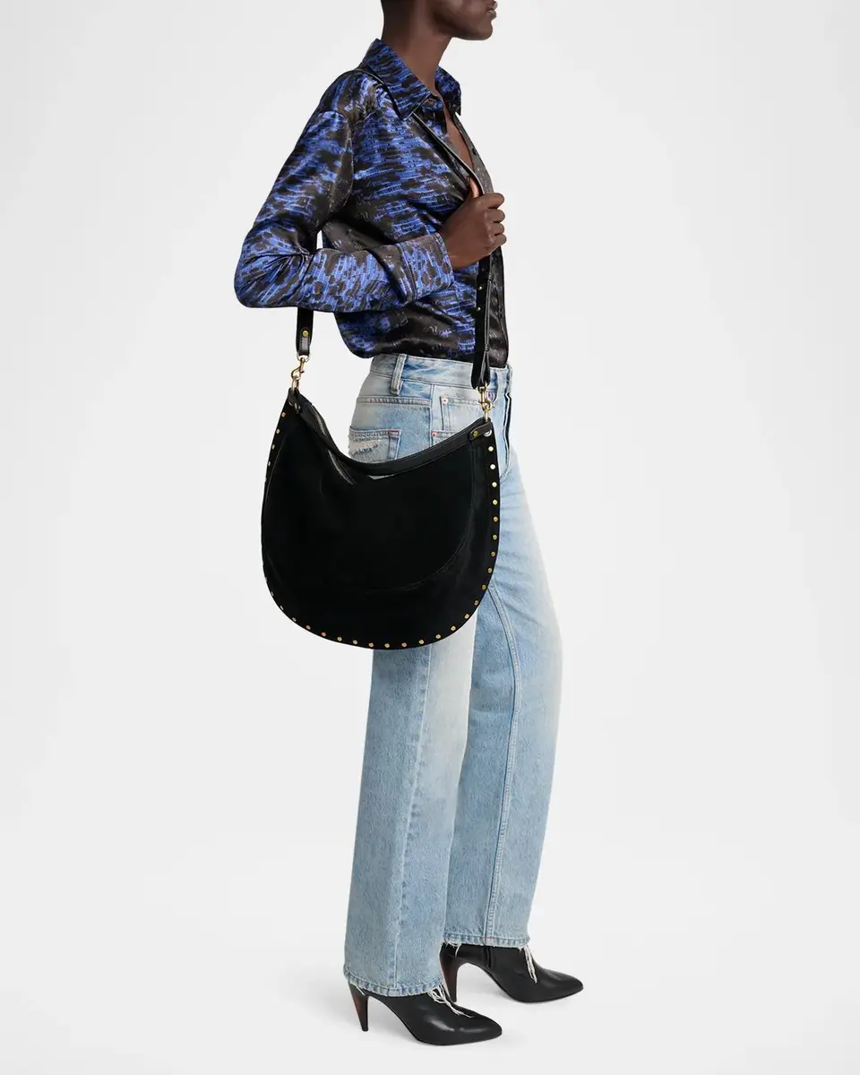 Isabel Marant Oskan Studded Suede Hobo Bag | Thumbnail 5 Isabel Marant Oskan Studded Suede Hobo Bag | Thumbnail 5