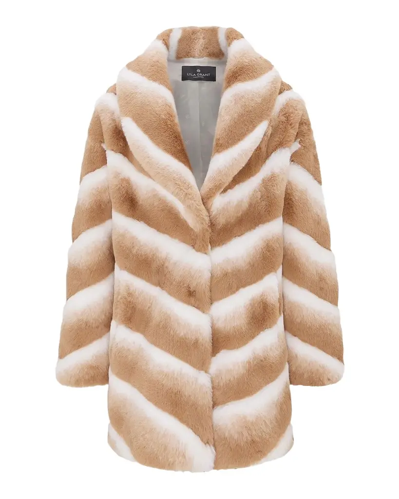 Faux-Fur Chinchilla Stroller Coat Faux-Fur Chinchilla Stroller Coat