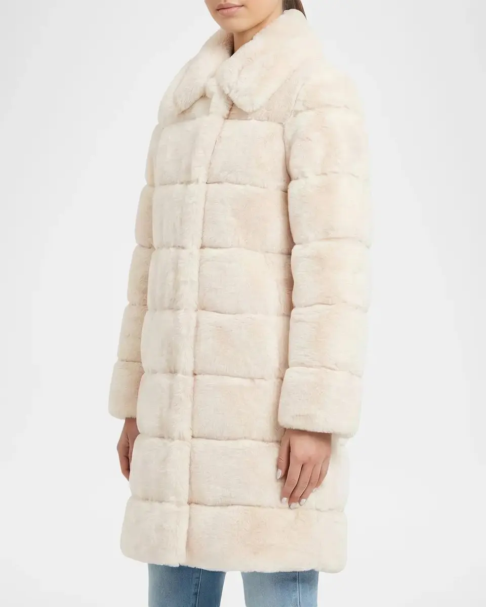 Lyla Grant Faux-Fur Rex Rabbit Short Coat | Thumbnail 4 Lyla Grant Faux-Fur Rex Rabbit Short Coat | Thumbnail 4
