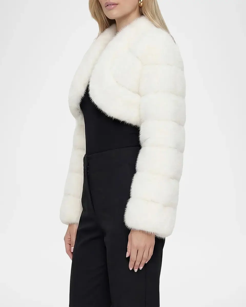 Lyla Grant Faux-Fur Fox Crystal-Embellished Bolero Jacket | Thumbnail 4 Lyla Grant Faux-Fur Fox Crystal-Embellished Bolero Jacket | Thumbnail 4
