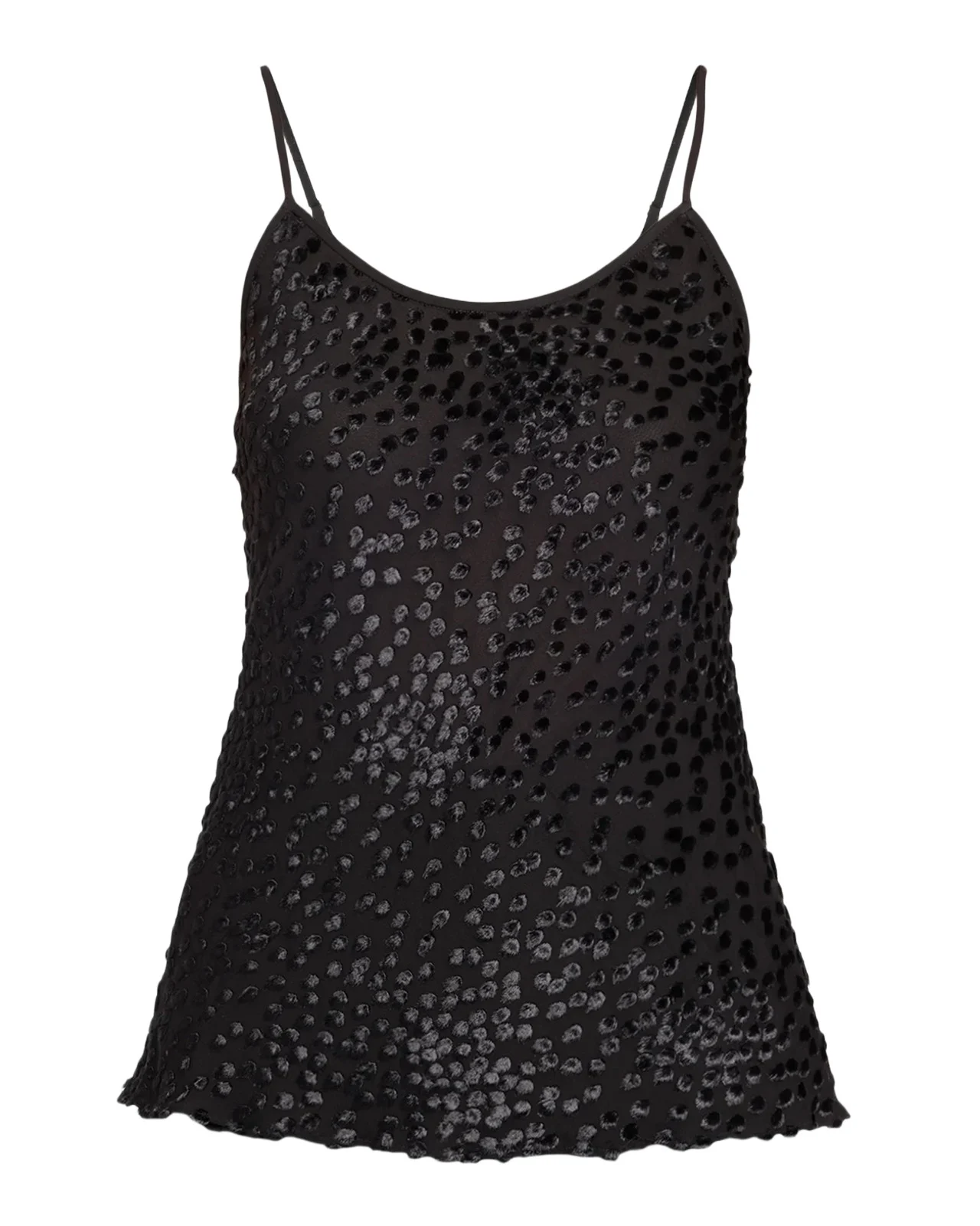 Drew Flocked Leopard-Print Tank Top Drew Flocked Leopard-Print Tank Top