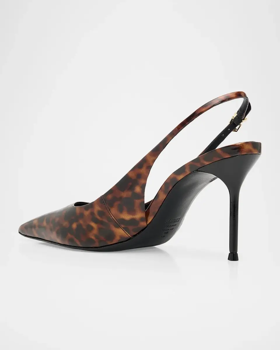 Schutz Paola 90MM Tortoiseshell Slingback Pumps | Thumbnail 4 Schutz Paola 90MM Tortoiseshell Slingback Pumps | Thumbnail 4