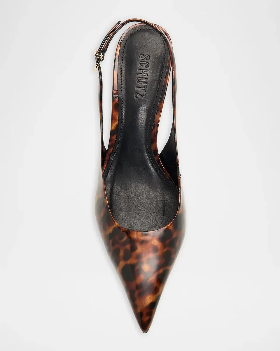 Schutz Paola 90MM Tortoiseshell Slingback Pumps | Thumbnail 6 Schutz Paola 90MM Tortoiseshell Slingback Pumps | Thumbnail 6