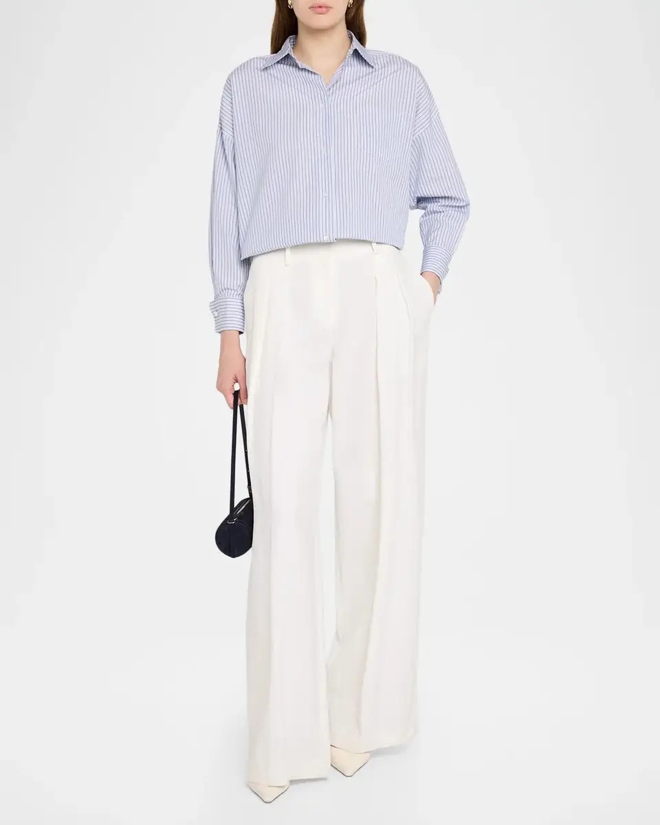 Weekend Max Mara Boxy Striped Cotton Shirt | Thumbnail 2