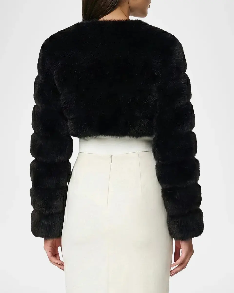 Lyla Grant Faux-Fur Fox Crystal-Embellished Bolero Jacket | Thumbnail 3 Lyla Grant Faux-Fur Fox Crystal-Embellished Bolero Jacket | Thumbnail 3