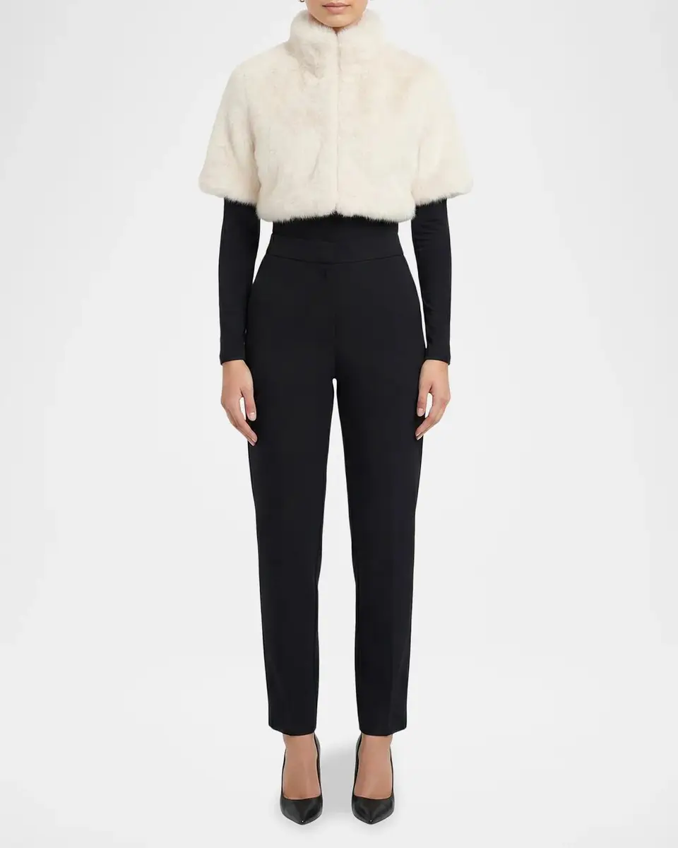Lyla Grant Faux-Fur Fox Bolero With Short Sleeves | Thumbnail 2 Lyla Grant Faux-Fur Fox Bolero With Short Sleeves | Thumbnail 2