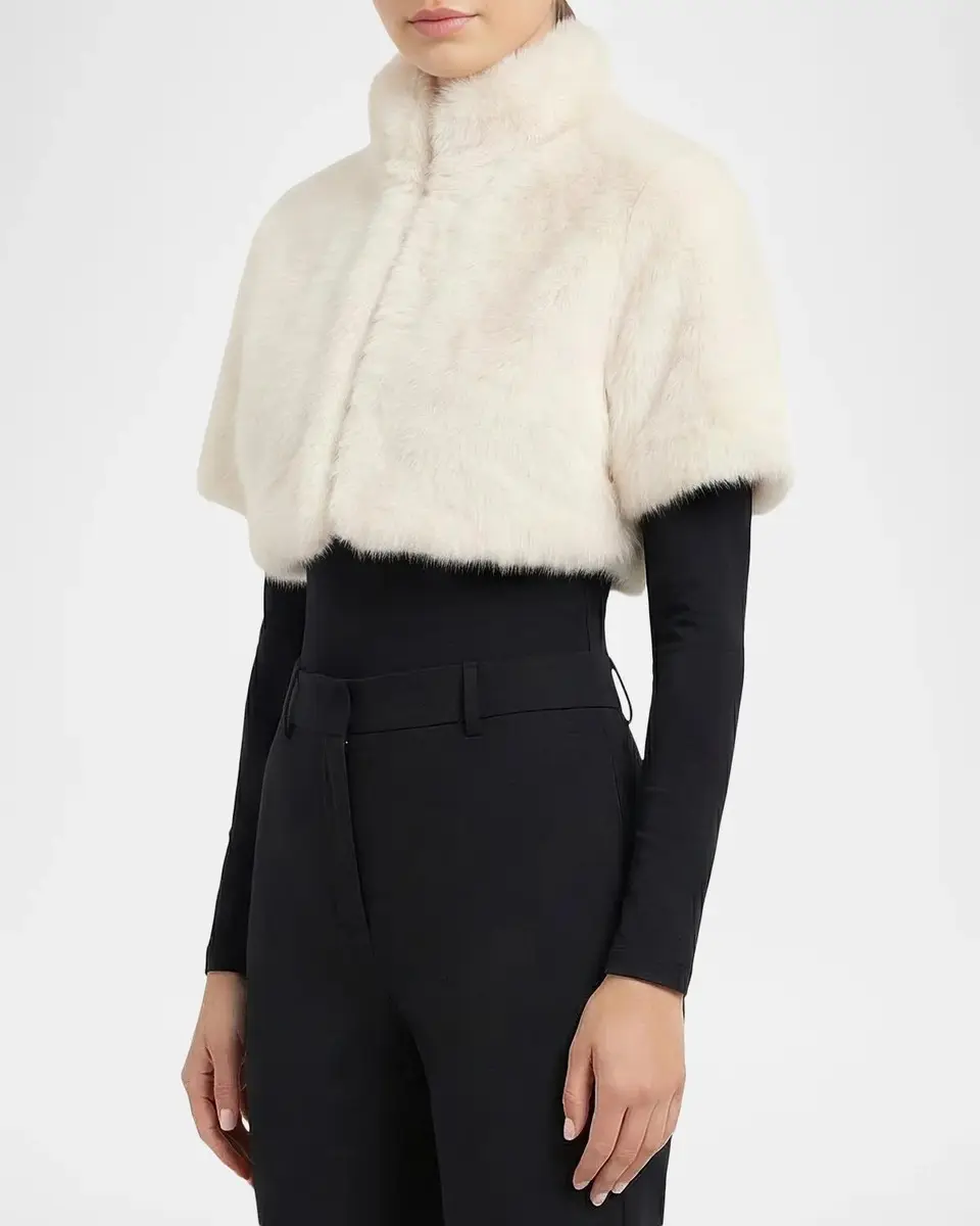 Lyla Grant Faux-Fur Fox Bolero With Short Sleeves | Thumbnail 4 Lyla Grant Faux-Fur Fox Bolero With Short Sleeves | Thumbnail 4