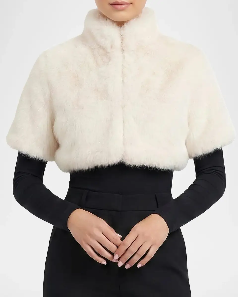 Lyla Grant Faux-Fur Fox Bolero With Short Sleeves | Thumbnail 5 Lyla Grant Faux-Fur Fox Bolero With Short Sleeves | Thumbnail 5