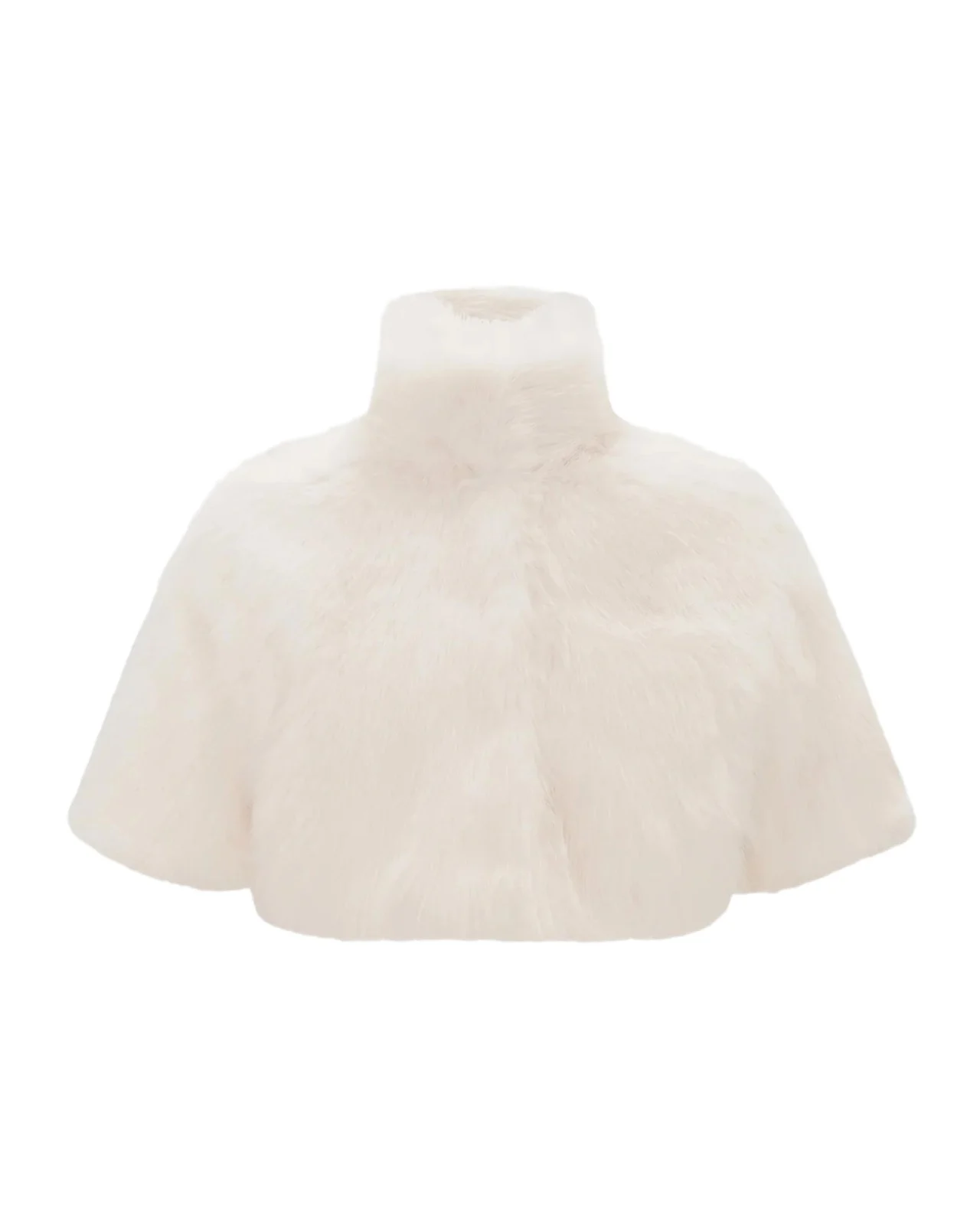 Lyla Grant Faux-Fur Fox Bolero With Short Sleeves
