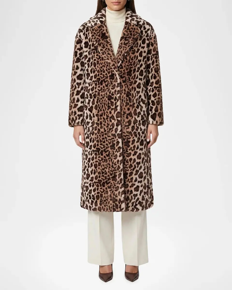 Lyla Grant Faux-Fur Sheared Mink Animalier-Print Coat | Thumbnail 2 Lyla Grant Faux-Fur Sheared Mink Animalier-Print Coat | Thumbnail 2