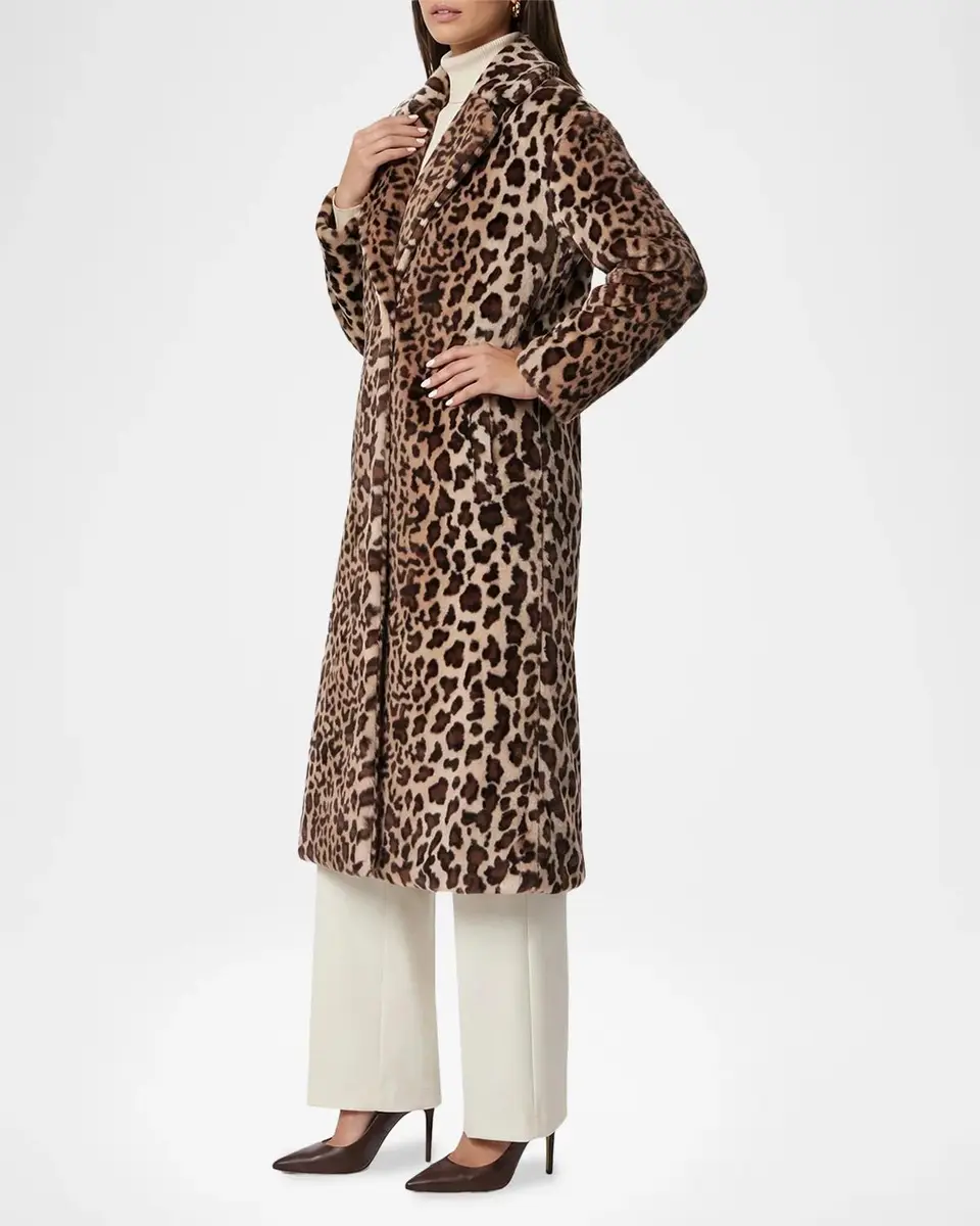 Lyla Grant Faux-Fur Sheared Mink Animalier-Print Coat | Thumbnail 4 Lyla Grant Faux-Fur Sheared Mink Animalier-Print Coat | Thumbnail 4