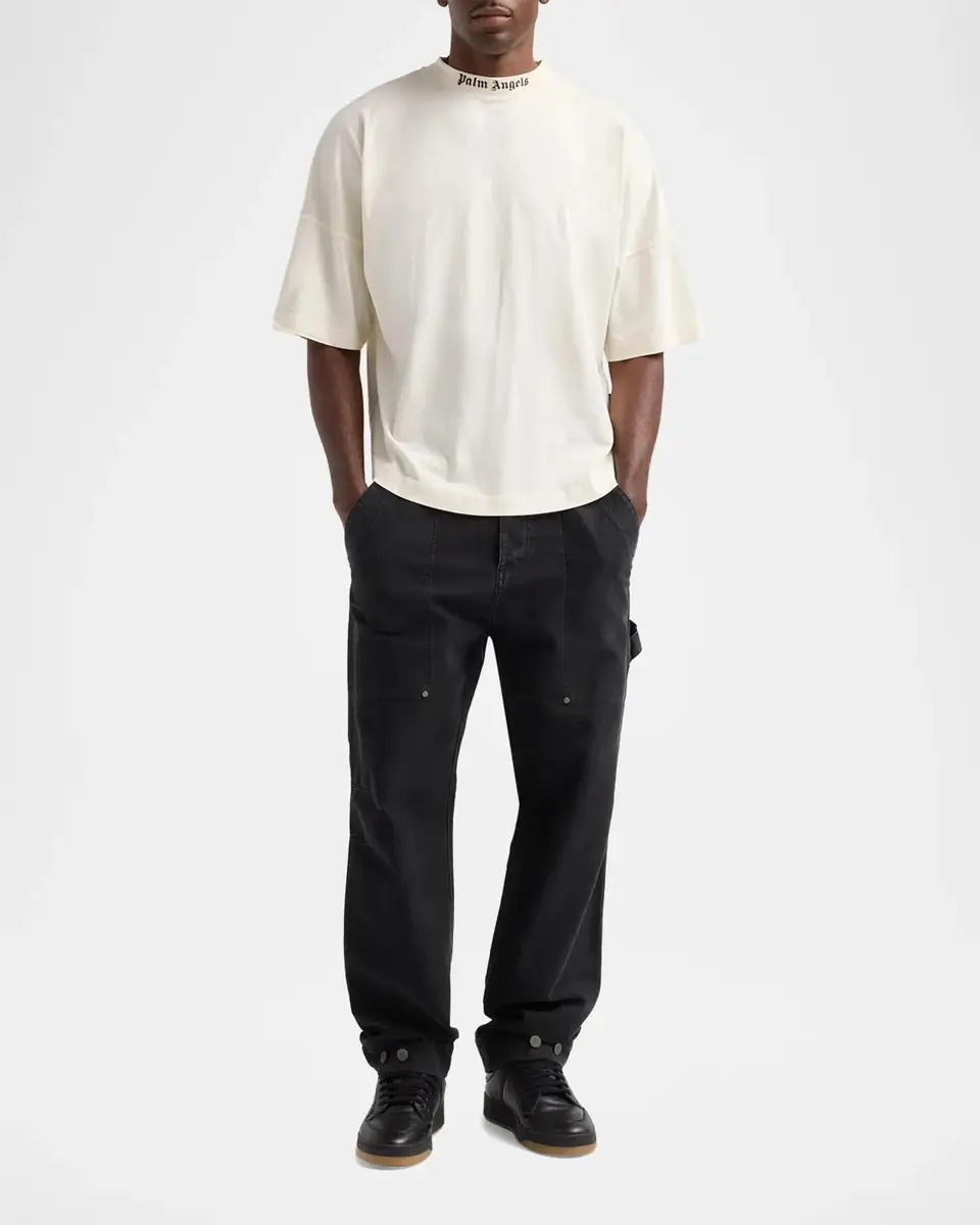 Palm Angels Men's Classic Logo Over T-Shirt | Thumbnail 2 Palm Angels Men's Classic Logo Over T-Shirt | Thumbnail 2