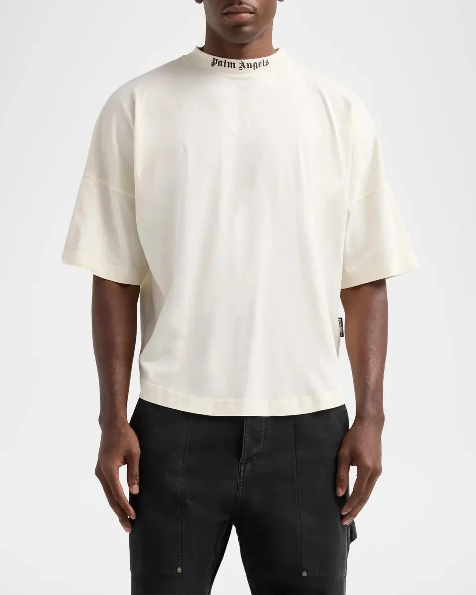 Palm Angels Men's Classic Logo Over T-Shirt | Thumbnail 4 Palm Angels Men's Classic Logo Over T-Shirt | Thumbnail 4