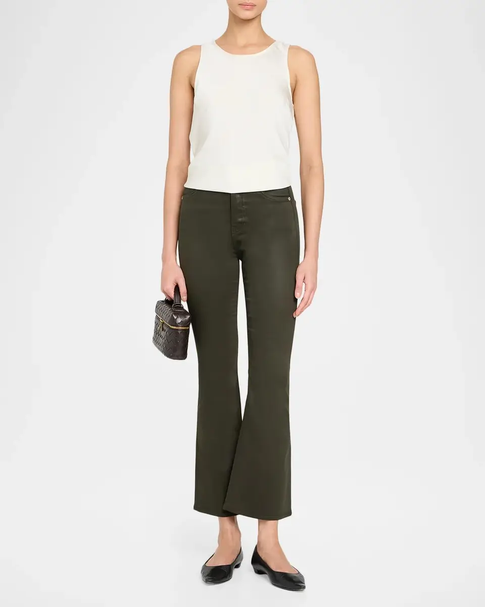 Veronica Beard Carson Coated Flare Pants | Thumbnail 2
