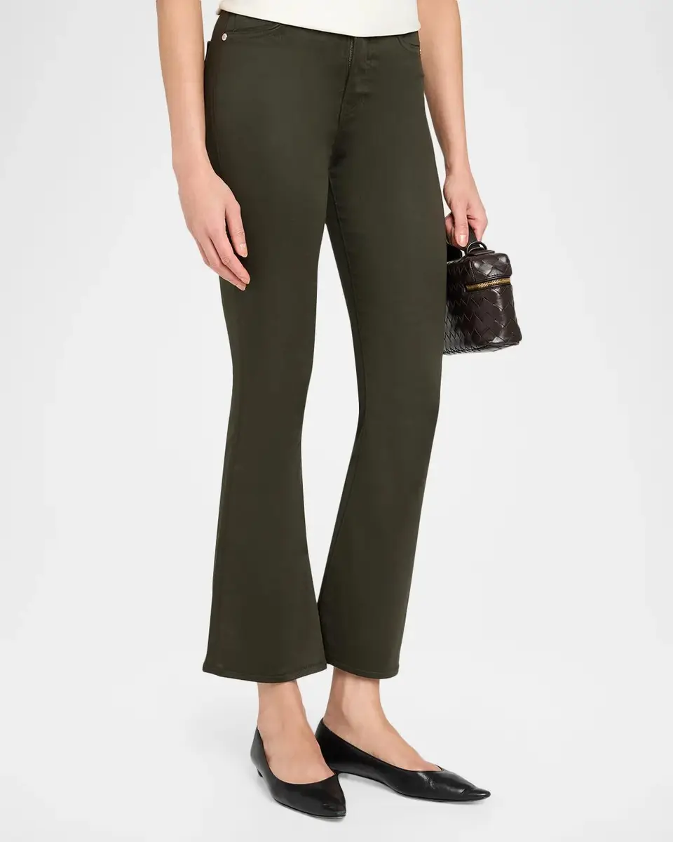 Veronica Beard Carson Coated Flare Pants | Thumbnail 4
