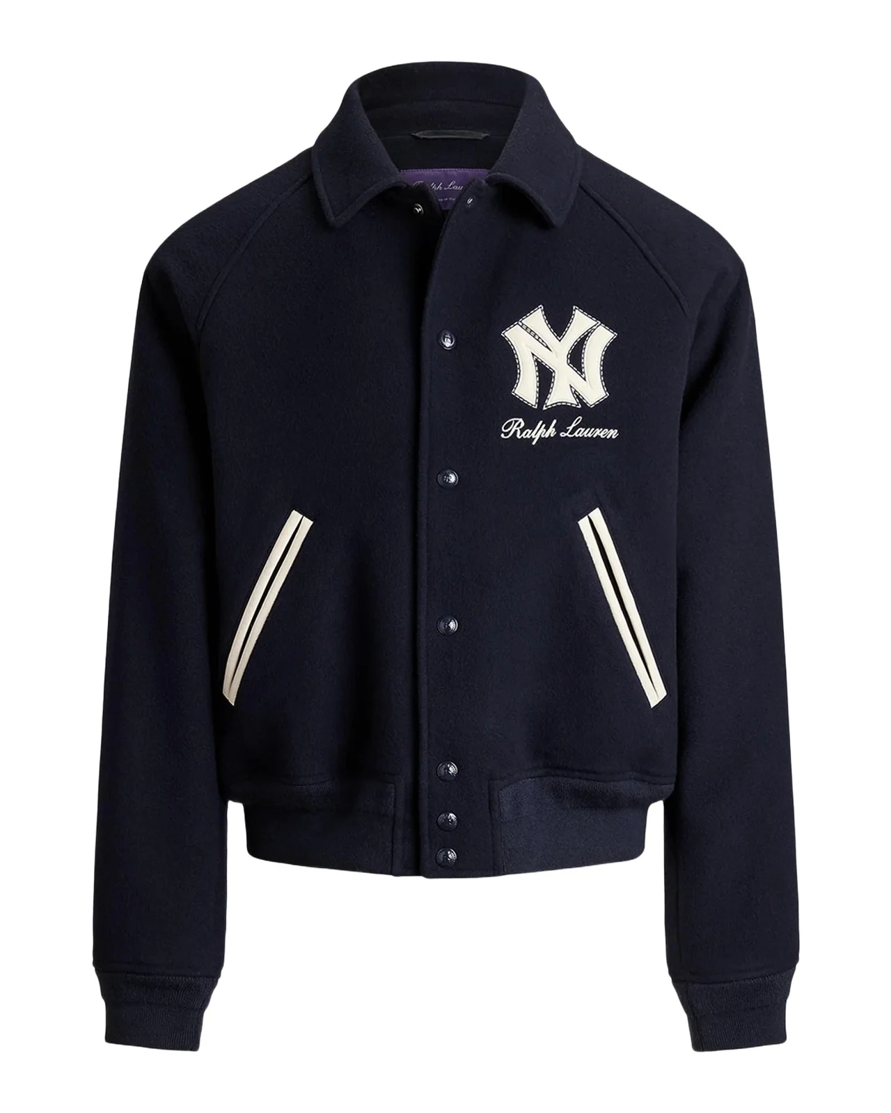 Men's Yankees Wool Shearling-Lined Jacket Men's Yankees Wool Shearling-Lined Jacket