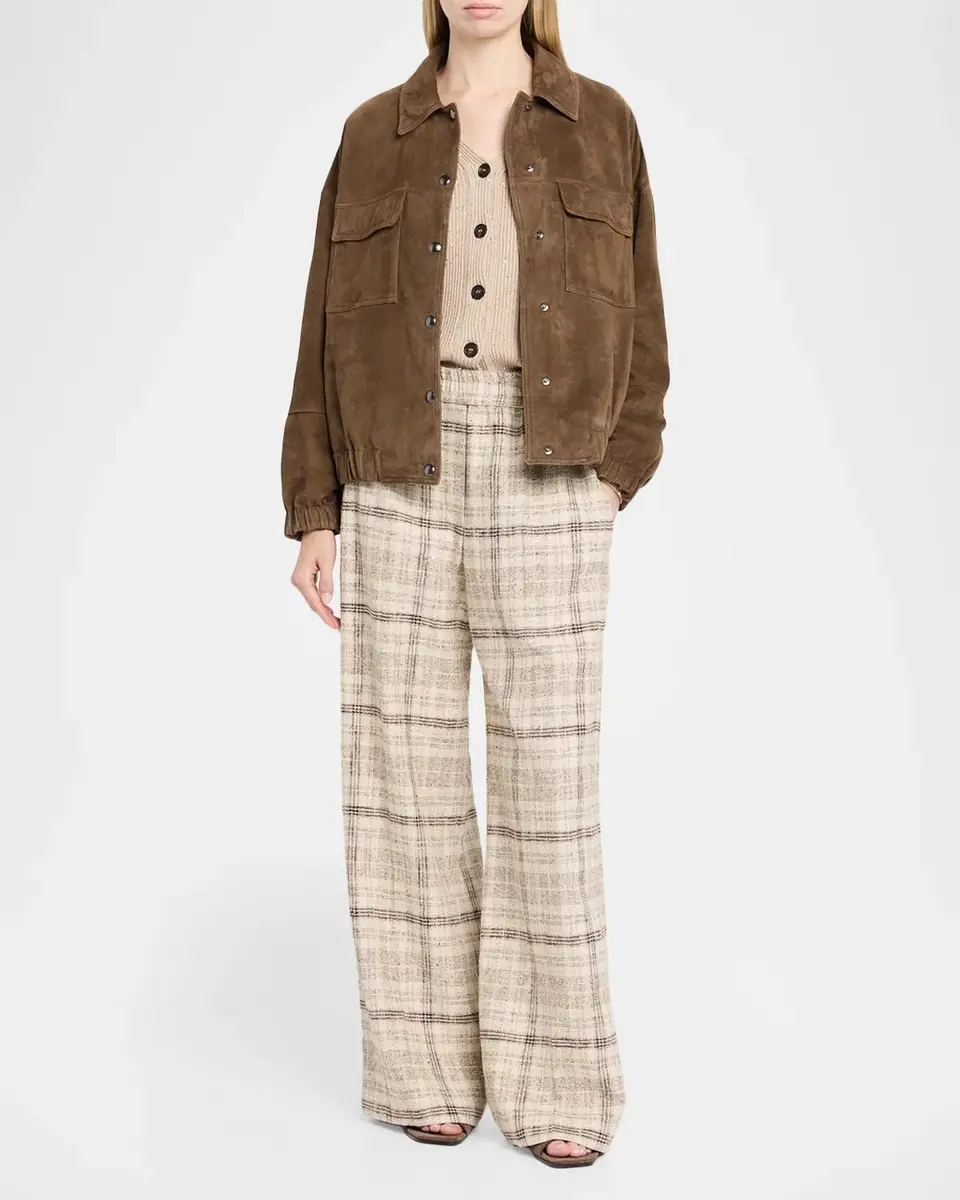 Brunello Cucinelli Shimmering Linen-Cotton Knit V-Neck Cardigan | Thumbnail 2 Brunello Cucinelli Shimmering Linen-Cotton Knit V-Neck Cardigan | Thumbnail 2
